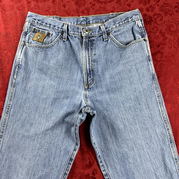 Cinch Jeans Bronze Label Mens 36x30 (34x28") Stone Wash Western Denim Whiskers - Picture 2 of 16